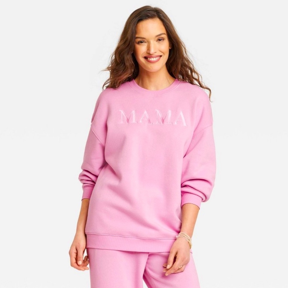 🤍 Target Women’s Mama Graphic Sweatshirt Size Medium - Mother’s Day 🤍
